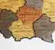 Карта Польщі настінна 3D об'ємна багатошарова в коробці*39 см Гранд Презент 41