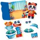 Игра развивающая Vladi Toys с липучками "Панда"