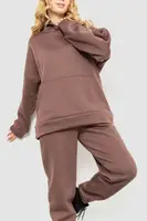 Спорт костюм жіночий на флісі, колір мокко, 214R0102-1