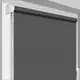 Рулонная штора Rolets Лён 1-519-975 97.5x170 см открытого типа Темно-серая