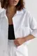 Льняной костюм с шортами и рубашкой - белый цвет, L