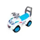 Толокар для прогулок Technok Toys, руль со звуковым сигналом, багажник. White and blue (94097)