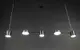 Люстра светодиодная подвесная LED светильник для квартиры на потолок лэд 27714 Черный 25-130х10х120 см.