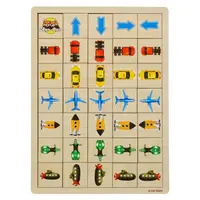 Деревянная настольная игра "Укажите направление - 1" Ubumblebees (ПСФ006) PSF006 пазл-сортер