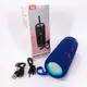 Портативная Bluetooth колонка TG619C FM-радио USB/TF с ремешком блютуз колонка с подсветкой Цвет: синий