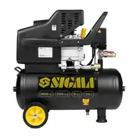 Компресор одноциліндровий 1.8кВт 230л/хв 8бар 24л (2 крана) SIGMA (7043131)