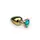 Анальная пробка,Gold Heart Topaz M