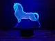 Сменная пластина для 3D ламп "Серебряный конь" 3DTOYSLAMP