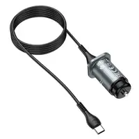 Адаптер автомобільний HOCO Type-C Cable Wise road dual port car charger set NZ4 | 2USB, 4.8A |