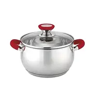 Каструля з кришкою Bohmann BH-2315-18-red 2.5 л 18 см червона
