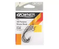 Гачки "OWNER" OFFSET 5108-141 All Purpose Softbait Hook №4 / 0/4 шт. Black