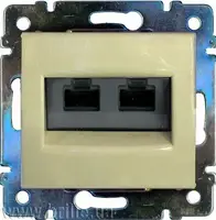 Мех-м роз комп сл.к RJ45 кат.5 UTP 2 вых Валена