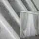 Комплект готовых  (2шт. 1х2,8м.) штор из ткани блэкаут-софт "Дамаск". Цвет серый. Код 1050ш 31-538