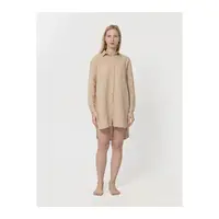 Домашняя длинная рубашка со льна Lotus Home - Bruma бежевый L