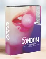 Оральные презервативы EGZO Ice Cream Ванильное мороженное
