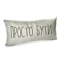 Подушка для дивана бархатная Просто бути 50x24 см (52BP_CASA004)