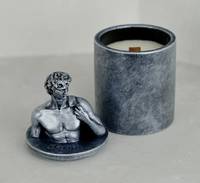 Аромасвічка DAVID AGARWOOD SILVER 100% WOOD WAX 165g 35h Гранд Презент NAC 1109