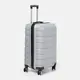 Чемодан средний 4 колеса Ricco Grande T1ABS500silver-L