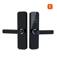 Умный дверной замок с Wi-Fi кодовый KHS-F005, с ключ-картой и отпечатком пальца