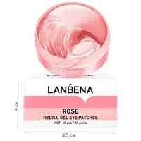 Гідрогелеві патчі в банку LANBENA 60 шт Rose для зняття набряку