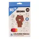 Набор цветных карандашей YES Line Friends 290712 18 цветов