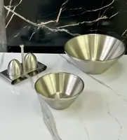 Салатник OLens Стальная радость 102-1299 23 см 1500 мл серебристый