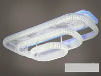 Стельова LED-люстра з діммером і підсвічуванням, 105Wдне