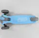 Самокат трехколесный "Best Scooter", складной алюминиевый руль, 3 колеса PU со светом. Blue (102027)