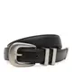Женский кожаный ремень Borsa Leather Cv1zk-166bl-black