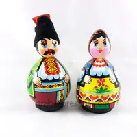 Українська лялька середня - Козак та Козачка 10см дерево дерево Гранд Презент 168