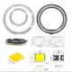 Кольцевая лампа LED Ring Light 26 см с подставкой для настольной сьемки