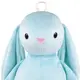 Мягкая игрушка KidsQo Рюкзак Зайчик Хагси 31см голубой (KD727)