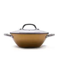 Каструля з кришкою чавунна Gipfel Select Orange GP-2145 26 см 3 л оранжева