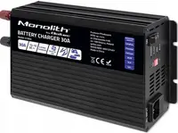 Зарядное устройство для аккумуляторов LiFePO4 AGM GEL SLA 30A 12V Qoltec (Польша)