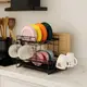Двухуровневый стеллаж для сушки посуды и хранения кухонных аксессуаров
