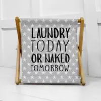 Корзина для хранения Laundry today or naked tomorrow 44х44х39 см (KOR_21S011)