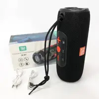 Портативная Bluetooth колонка TG341 со шнурком аккумуляторная переносная колонка Цвет: черный